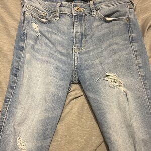 Light Wash Distressed Jeans